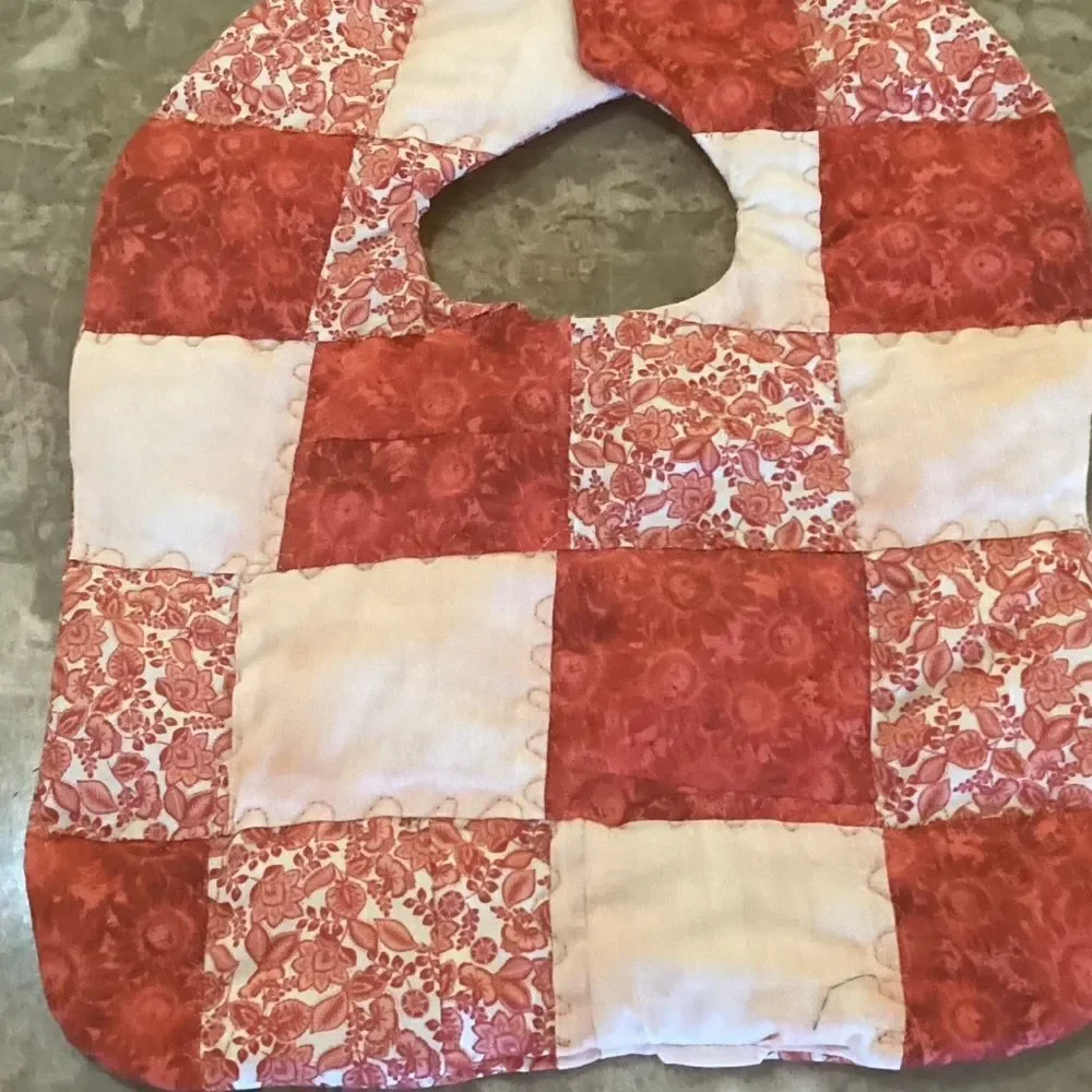 NWOT. Hand Crafted Quilted Reversible Baby Bib. $12 ea. or 3/$25
